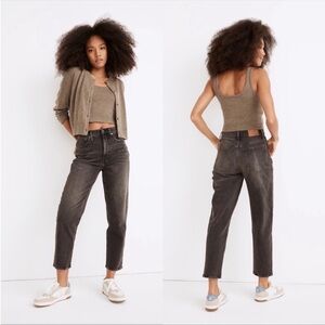 Madewell Balloon Brunswick Wash Black High-Rise Jeans